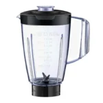 Side view of Black & Decker 1.5L blender jar with secure lid