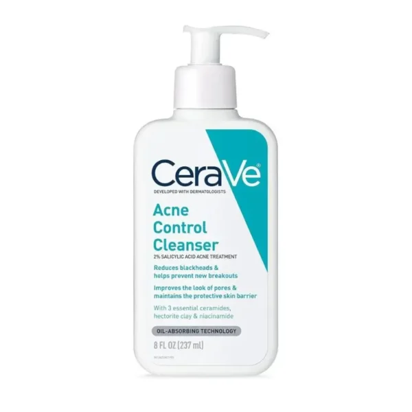 CeraVe Acne Control Cleanser 237ml – Salicylic Acid & Niacinamide