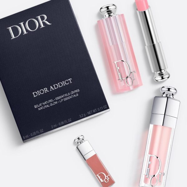 DIOR ADDICT 3-PIECE SET (001 Pink) Lip Glow, Lip Maximizer & Mini LIP ESSENTIALS