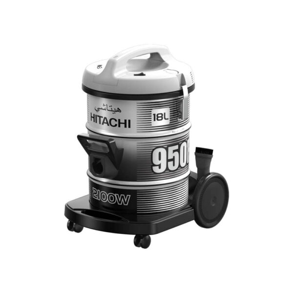Hitachi Drum Type Vacuum Cleaner CV950F 24CBS, 2100W Powerful Motor, 24L Large Dust Capacity, Durable Canister Design, Gold/Black – Heavy Duty Cleaning