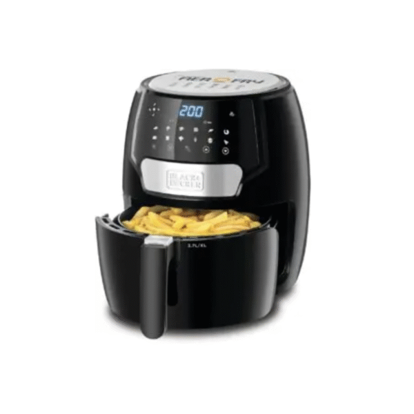 BLACK+DECKER Digital Aero Fry - 13 in 1-4 L Non-Stick Pan - 3.7L Detachable Basket - 1500 Watt - 60 Mins Timer - From 80 Degree C to 200 Degree C -AF4037-B5