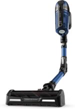 Tefal X-Force Flex 12.60 cordless vacuum cleaner with Aqua mop attachment, showcasing sleek design and advanced features.