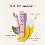 Tarte Shape Tape Contour Concealer, 0.33 FL OZ, 20S Light Sand, formulated with mango, mango butter, and cocnut oil.