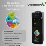Videocon Hot and Cold 2 tap Water Dispenser | VWDTLBL01 | 2 Tap
