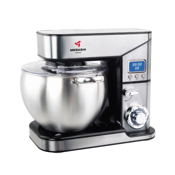 Mebashi Stand Mixer ME-SBM1115, 1200W Powerful Motor, 5L Stainless Steel Bowl, 6-Speed Settings + Pulse, LED Indicator – Dough, Cake & Baking Mixer