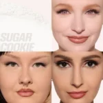 Sugar Cookie eyeshadow palette by HUDA BEAUTY, showcasing a range of warm, blendable shades for everyday wear.