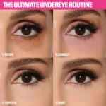 Image of HUDA BEAUTY Easy Bake Loose Powder in Sugar Cookie, showcasing an under eye makeup routine for a flawless finish.