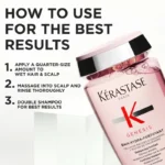 Kérastase hair care products, featuring Genesis Bain Hydra-Fortifiant Shampoo 250ml for strengthening and hydrating hair.