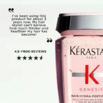 Kérastase Genesis Bain Hydra-Fortifiant Shampoo 250ml bottle, designed for strengthening and hydrating hair.