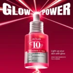 Anua Glow Power Serum, a 30ml Korean brightening serum with 10% niacinamide and 4% TXA for radiant skin.