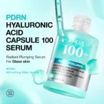 Anua PDRN Hyaluronic Acid Capsule 100 Serum, 30ml, featuring a sleek capsule design for skincare application.