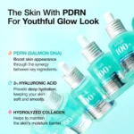Anua PDRN Hyaluronic Acid Capsule 100 Serum bottle, promoting youthful, glowing skin with PDRN technology.