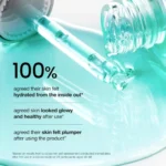 A bottle of Anua PDRN Hyaluronic Acid Capsule 100 Serum, 30ml, containing a green liquid.