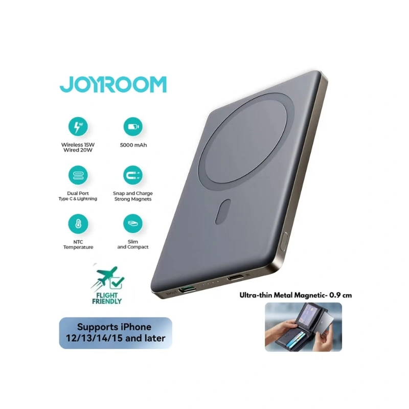 JOYROOM-JR-PBM08-Natural-Titanium-5000Mah-Ultra-Slim-Magnetic-Power-Bank-01