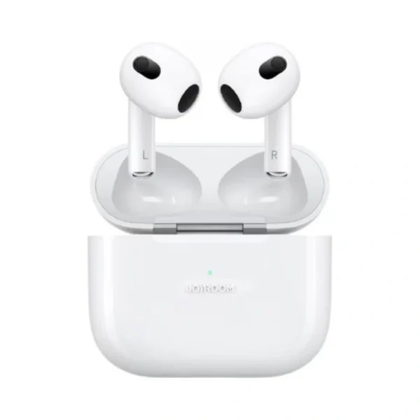 Joyroom JR-T03S Plus Upgraded TWS Wireless Bluetooth Earbuds – Auto Pop-Up Window, Instant Pairing, Hi-Fi Sound, Dual-Core BT 5.2, Wireless + Wired Charging, 13mm Driver – White