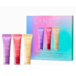 LANEIGE On-the-Glow Balm Trio | Hydrating Tinted Lip Balm Set with Shea & Murumuru Butter (3 x 10g Travel Size)