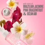 Brazilian jasmine and pink dragonfruit with ocean air, featured in Sol de Janeiro's tropical mini fragrance collection.