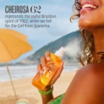 Cheirosa 62 sun care products from Sol de Janeiro's tropical mini fragrance collection, featuring vibrant packaging.