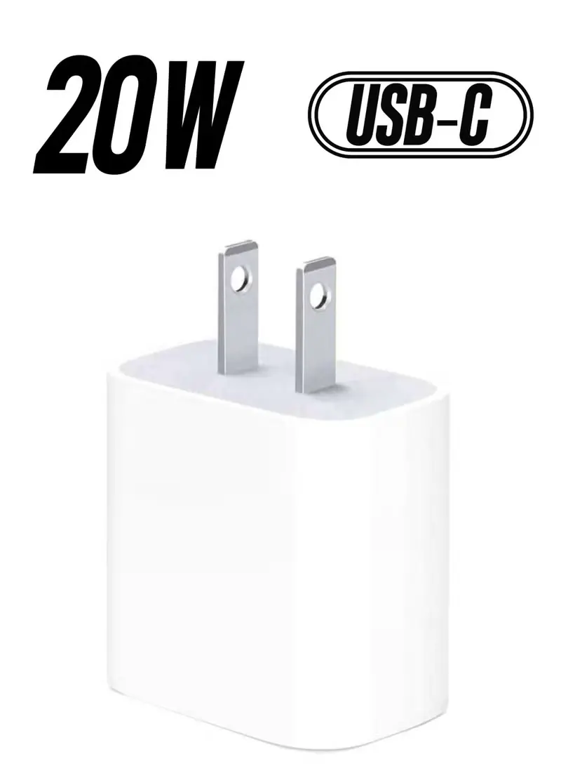 Apple 20W USB-C 2-Pin Power Adapter White