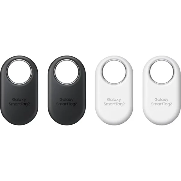 Samsung Galaxy SmartTag2 - Pack of 4 (2-Black, 2-White) - Black/White