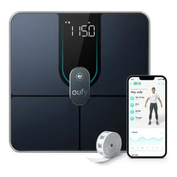 eufy Digital Smart Scale P2 Pro With Wi-Fi And Bluetooth Black