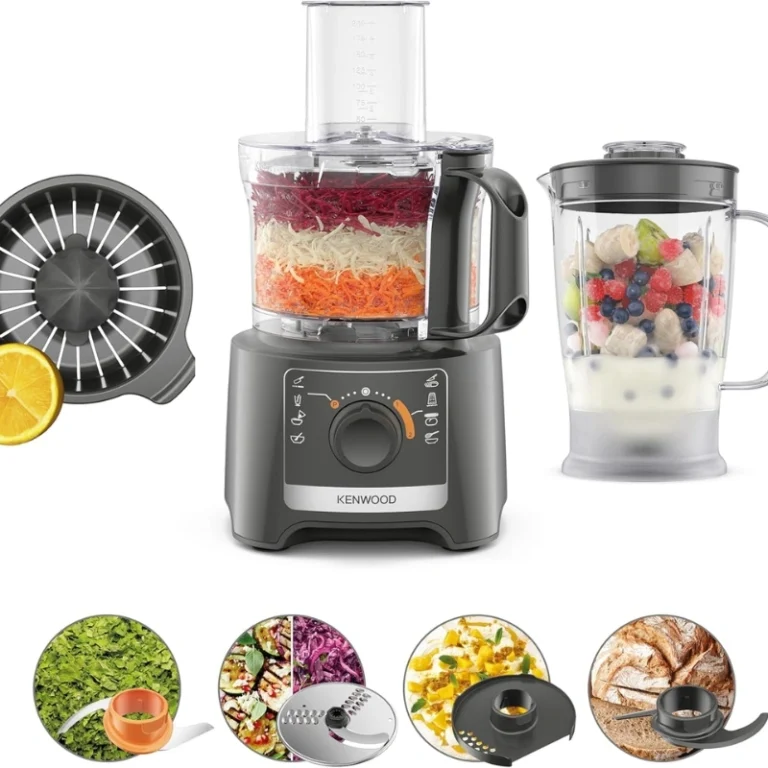 Kenwood 800W multifunction food processor with blender and slicing discs