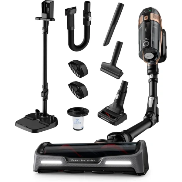 Tefal X-Force Flex 15.60 cordless vacuum cleaner with flex tube and docking station