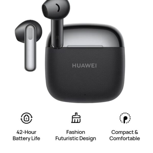 HUAWEI FreeBuds SE 3 Fashion Earbuds, Wireless Bluetooth 5.4 Earphone, 42-Hour Battery Life, Fine-grained Meets Futuristic, 3-Hour Listening on a 10-minute Charge, IP54, iOS & Android Black
