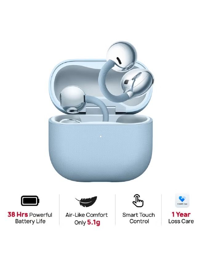 FreeClip 2 Wireless Earphones, Bluetooth Earbuds, Airy C-bridge Design, Adaptive Open-ear Listening, Crystal-clear Calls, 9 Hours Long Battery Life, Compatible with iOS & Android, IP57 With Free L