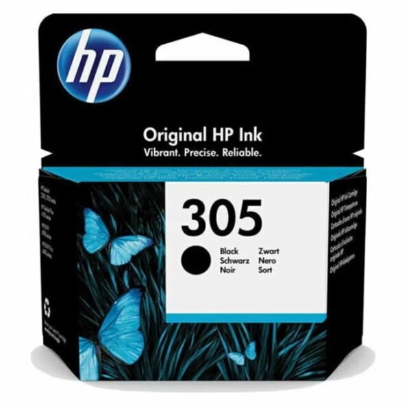 HP 305 Original Ink Cartridge Black | Works with HP Deskjet 2300, 2700, Hp Deskjet Plus Series 4100, Hp Envy 6010 Series, Hp Deskjet Envy Pro 6400 Series Black