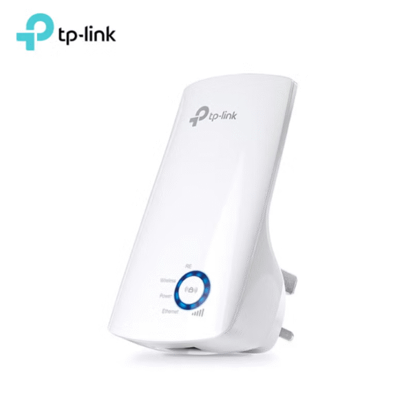 TP-LINK 300Mbps Wi-Fi Range Extender, 2.4GHz Frequency, Up to 300Mbps Signal Rate, 2x Internal Antennas, 1x Ethernet Port (RJ45), WA850RE White
