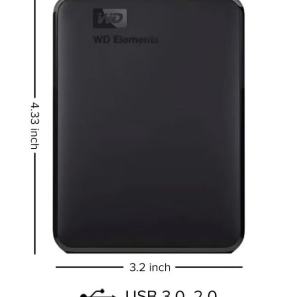 WD 4TB Elements Portable External Hard Drive HDD, USB 3.0, Compatible with PC, Mac, PS4 & Xbox 4 TB
