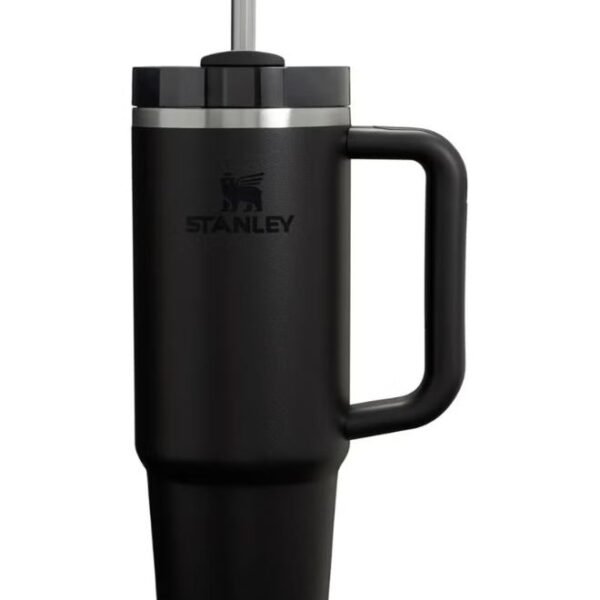 Stanley Quencher H2.0 FlowState Stainless Steel Vacuum Insulated Tumbler with Lid and Straw for Water, Iced Tea or Coffee, Smoothie and More, Black 2.0, 40oz/1.18 L