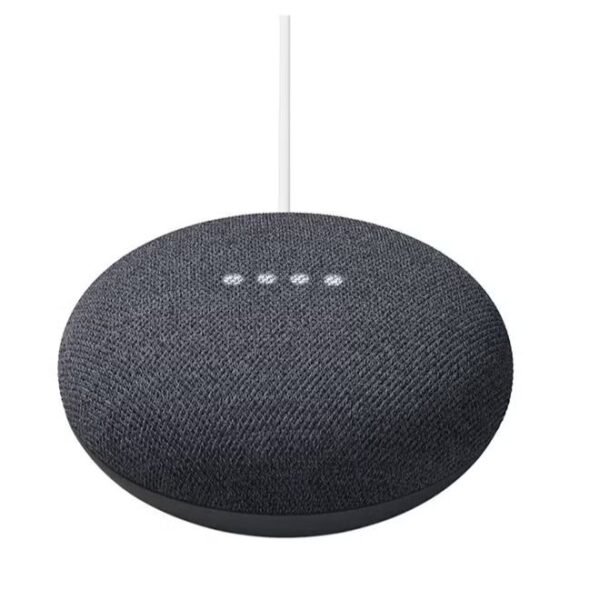 Google Nest Mini Smart Speaker Chalk – Voice Controlled Google Assistant, WiFi Smart Speaker, Bluetooth Streaming, Improved Bass, Wall Mountable Compact Design