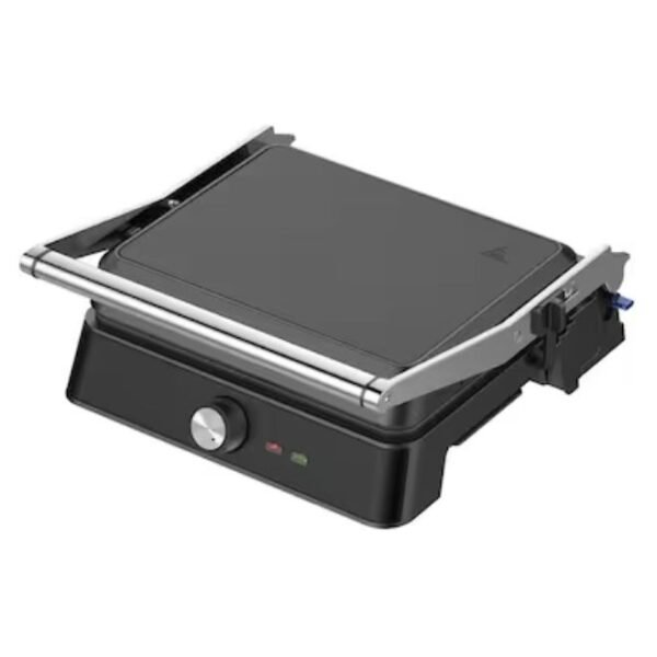 Westinghouse USA Retro Series Contact Grill - 290 x 240mm - Black, 2200W Power, 180° Opening, Adjustable Temperature & Height Control, Non-Stick Plates (UAE Version)