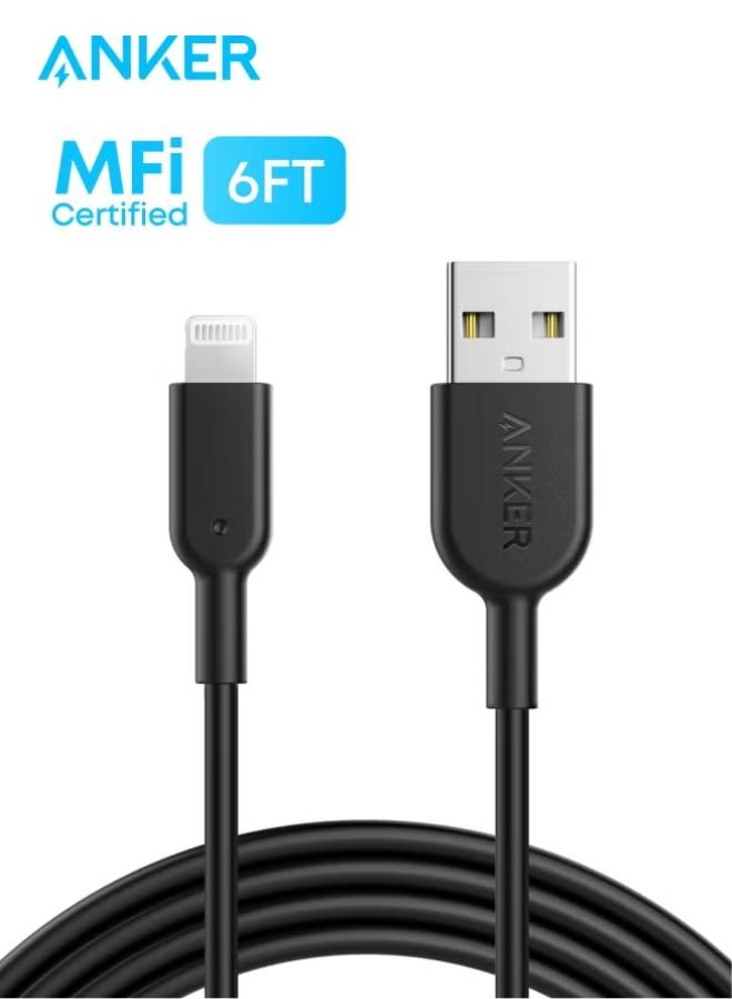 Anker PowerLine II 1.8m MFi Certified Lightning Cable Black
