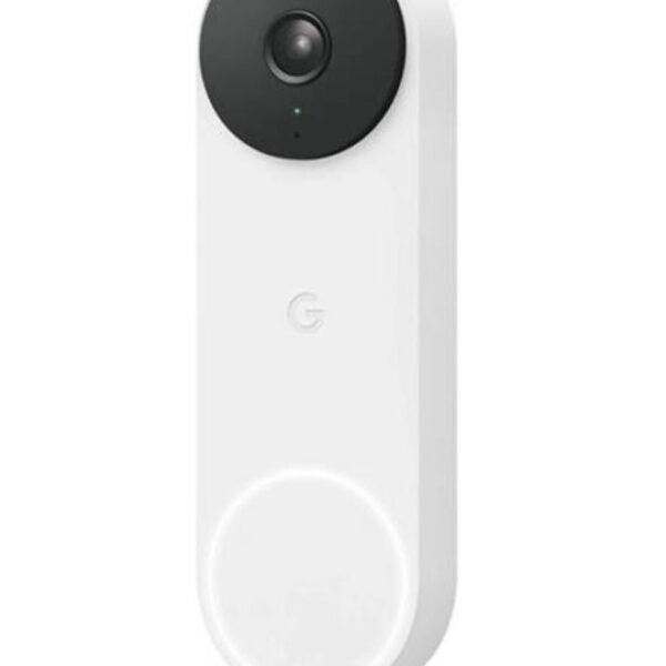 Google Nest Wired Doorbell 2nd Gen – HD Smart Video Doorbell with 145° View, HDR, Night Vision, 2-Way Talk & Dual-Band Wi-Fi, Snow
