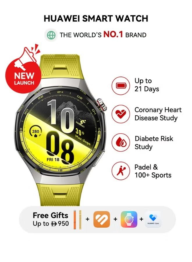 Huawei Watch GT 7 Pro 46mm Yellow Titanium Alloy Smartwatch