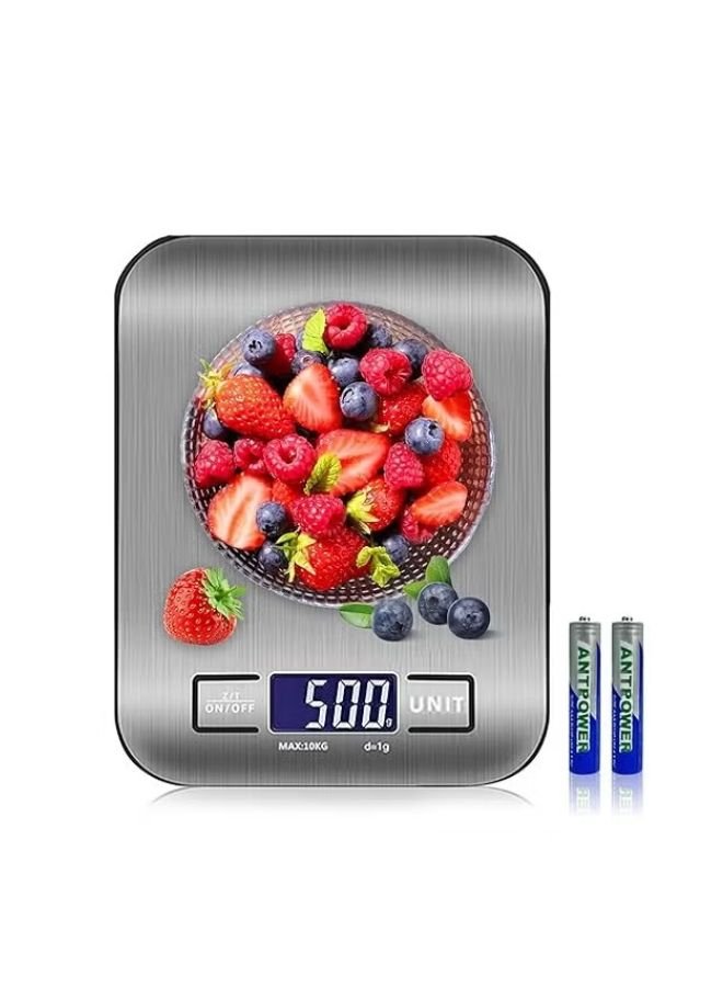 OMAKSS OMA-2608 Digital Kitchen Scale Stainless Steel LCD Display