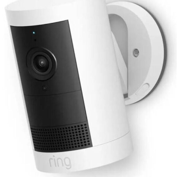 Ring Outdoor Camera Plus 2K Battery – Wireless Outdoor Security Camera with Ring Vision, Low-Light Sight, 2-Way Talk & Wi-Fi 6, White