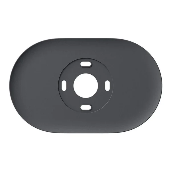 Google Nest Thermostat Trim Kit GA02086-US – Charcoal Dark Grey Wall Mount Cover Plate with Steel Plate