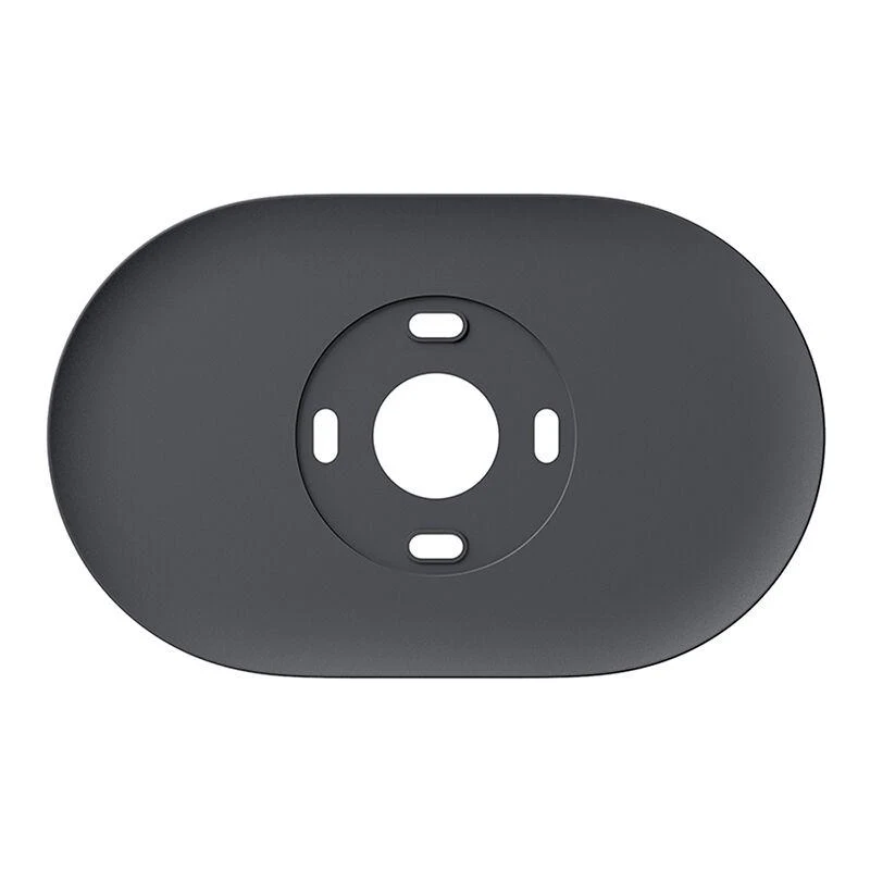 Google Nest Thermostat Trim Kit GA02086-US – Charcoal Dark Grey Wall Mount Cover Plate with Steel Plate