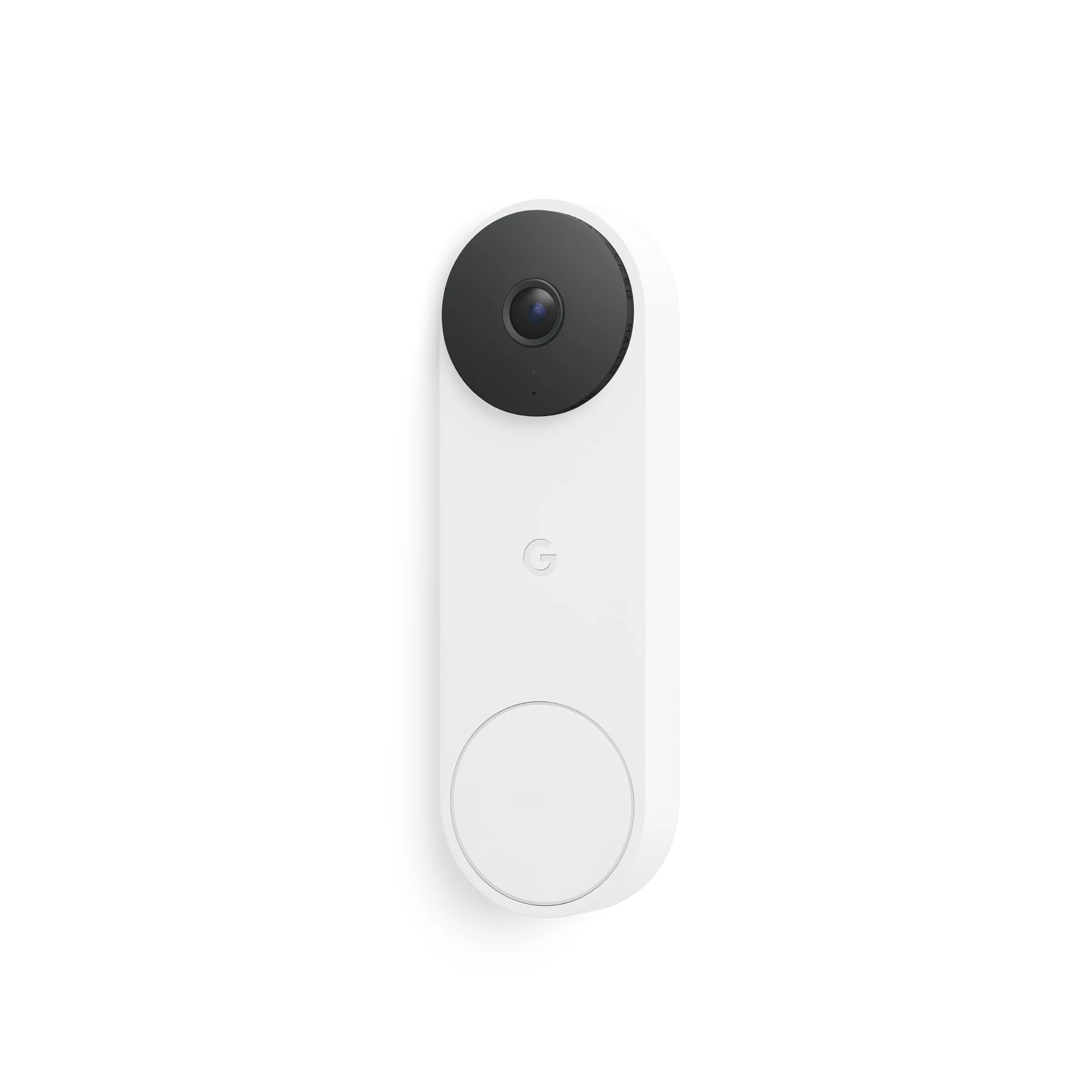 Google Nest Doorbell Wired 3rd Gen Snow White 2K HDR Smart WiFi Video Doorbell with Night Vision and Package Detection