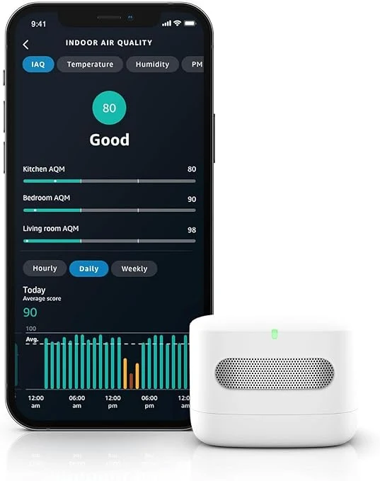 Amazon Smart Air Quality Monitor P3A7EN – Indoor WiFi Air Quality Sensor with Alexa, PM2.5, VOC, CO, Temperature & Humidity Monitoring - Image 2