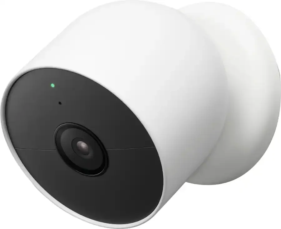 Google Nest Cam Battery GA01317-US Snow White 1080p Wireless Indoor Outdoor Security Camera with Night Vision