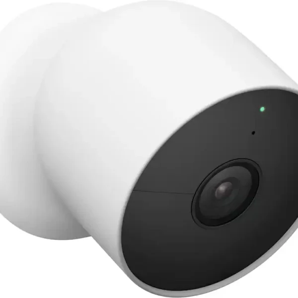 Google Nest Cam Battery 2-Pack GA01894-US – Snow 1080p Wireless Indoor & Outdoor Security Cameras with Night Vision, Motion Detection & 2-Way Audio