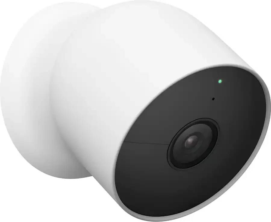 Google Nest Cam Battery 2-Pack GA01894-US Snow White 1080p Wireless Indoor Outdoor Security Cameras