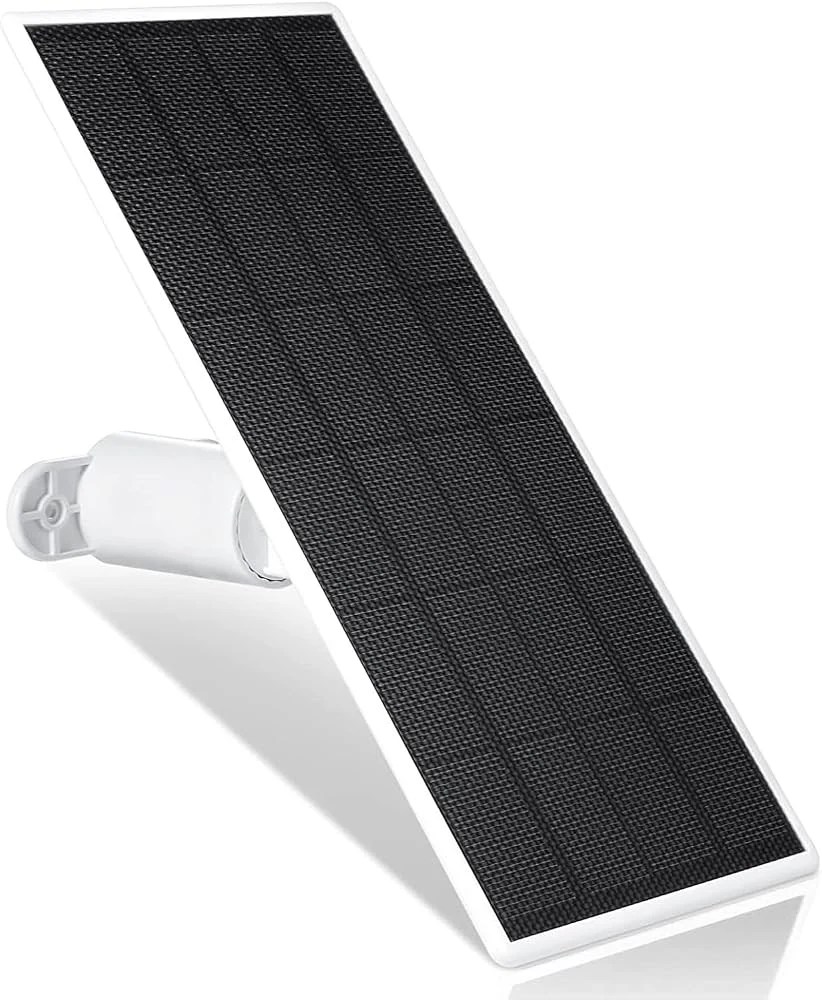 Wasserstein Solar Panel 2.5W for Google Nest Cam Battery – White Outdoor Solar Charger with 13ft Cable & Adjustable Mount - Image 2