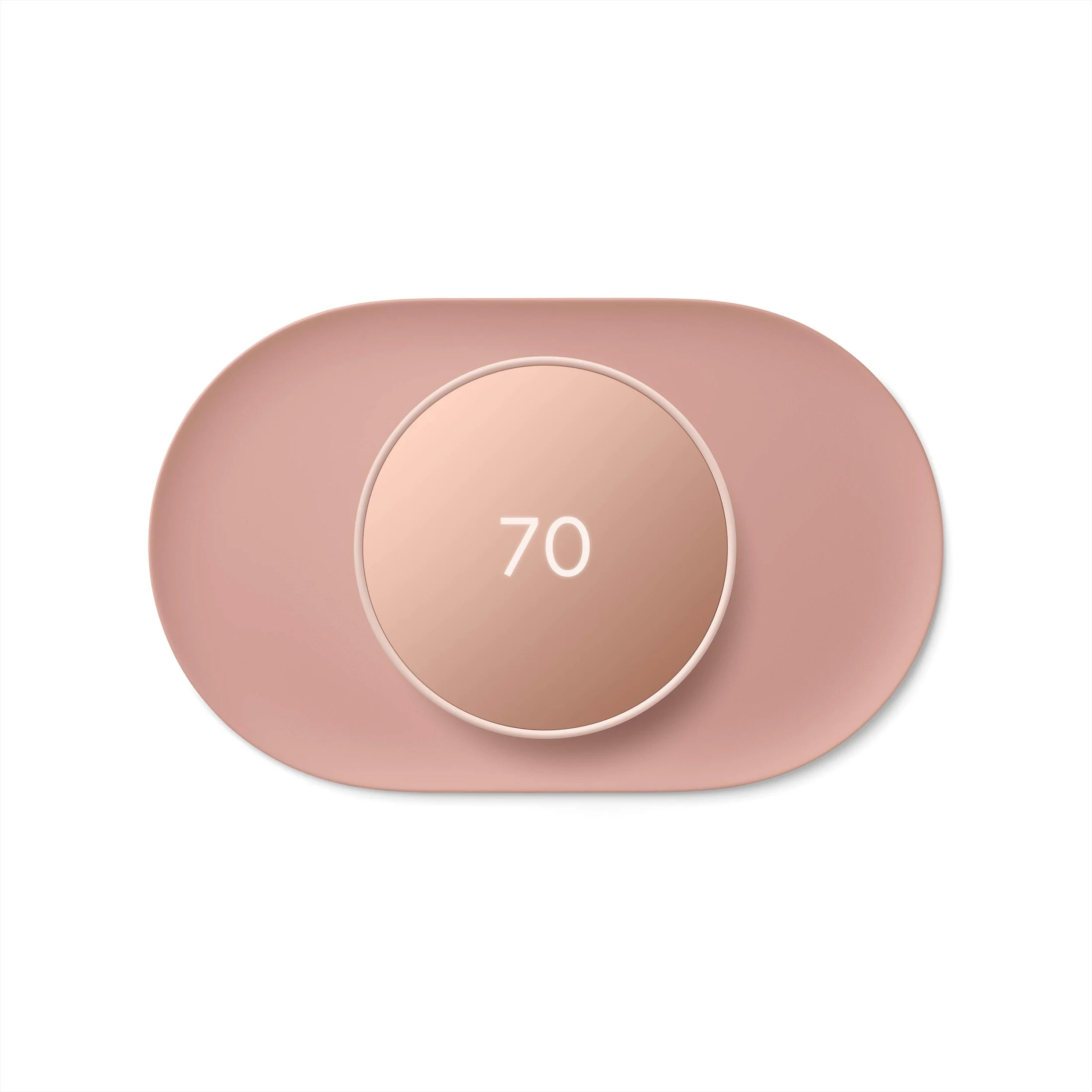 Google Nest Thermostat Trim Kit GA02085-US – Sand Beige Wall Cover Plate with Steel Mounting Plate - Image 2