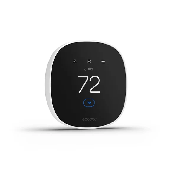ecobee Smart Thermostat Lite for Pro EB-STATE7P-01 White WiFi 6 Programmable Thermostat with Black 2.8-Inch Touchscreen